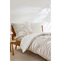 WENDEBETTWÄSCHE Makosatin 140/200 cm  - Beige/Grau, Basics, Textil (140/200cm) - S. Oliver