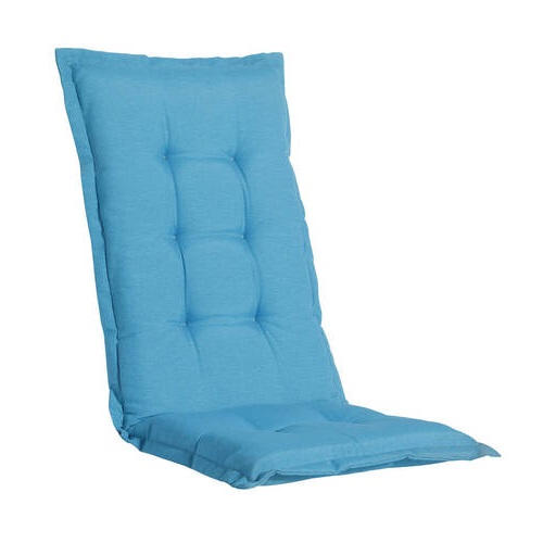 SESSELAUFLAGE Uni  - Blau, Basics, Textil (50/6/105cm)