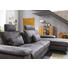 Ecksofa Mikrofaser Rücken echt - Beige/Alufarben, Design, Textil (318/184cm) - Beldomo System