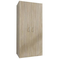 VIACÚČELOVÁ SKRIŇA, farba duba, 80/185/40 cm - farba duba/hliníková, Konventionell, kompozitné drevo/plast (80/185/40cm) - Xora