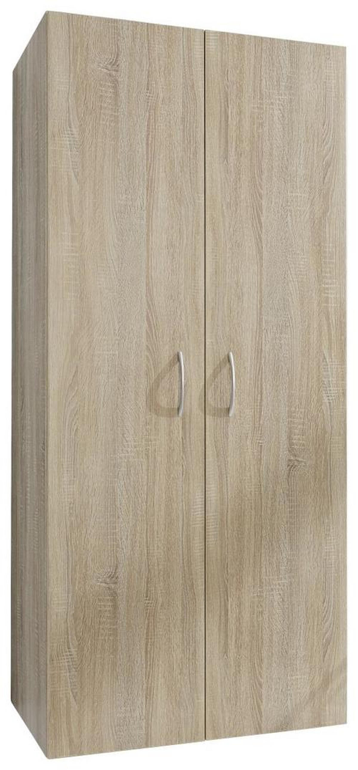 VIACÚČELOVÁ SKRIŇA, farba duba, 80/185/40 cm - farba duba/hliníková, Konventionell, kompozitné drevo/plast (80/185/40cm) - Xora