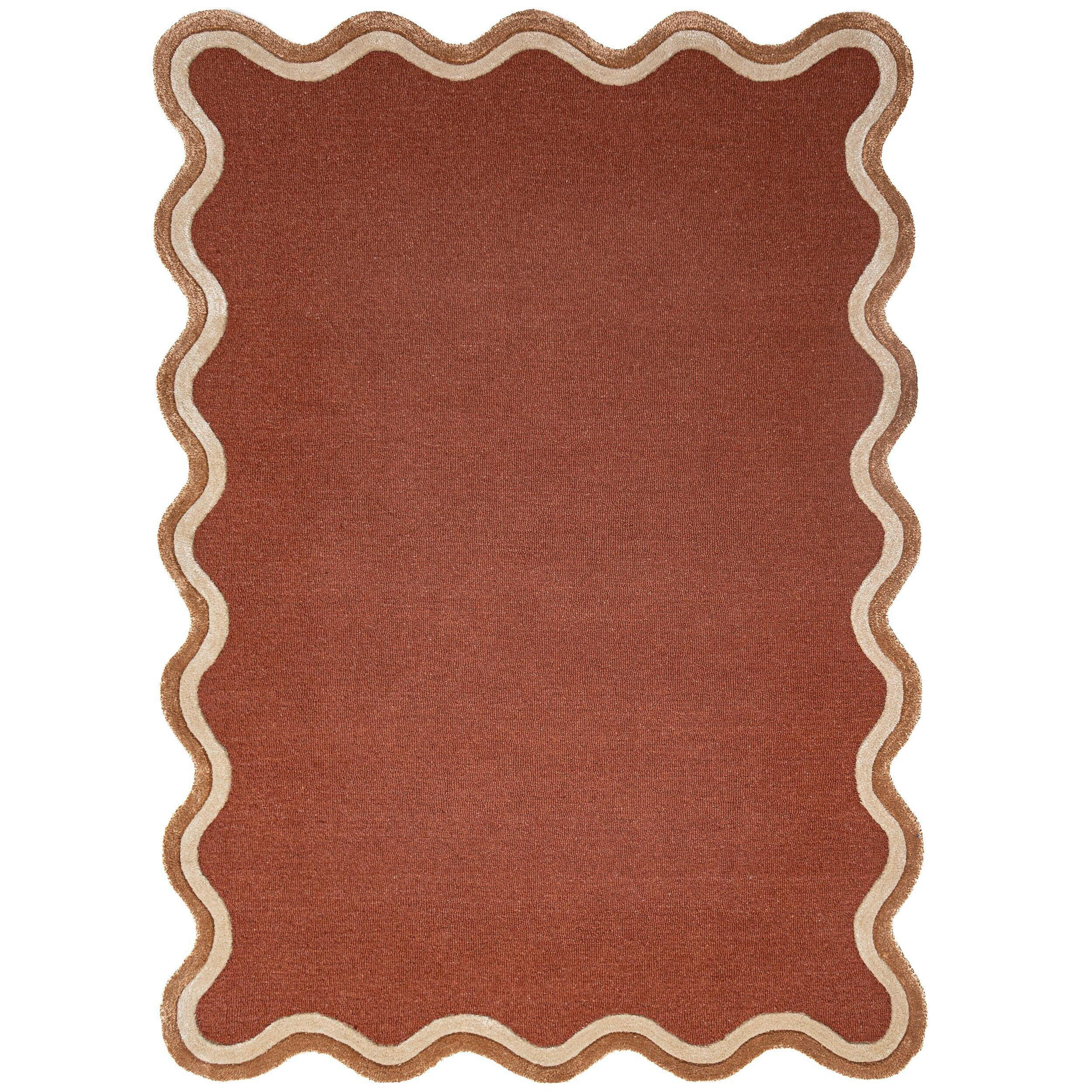 WOLLTEPPICH 160/230 cm Rivo Wool Terracotta rechteckig  - Terracotta, Basics, Textil (160/230cm) - Flair Rugs