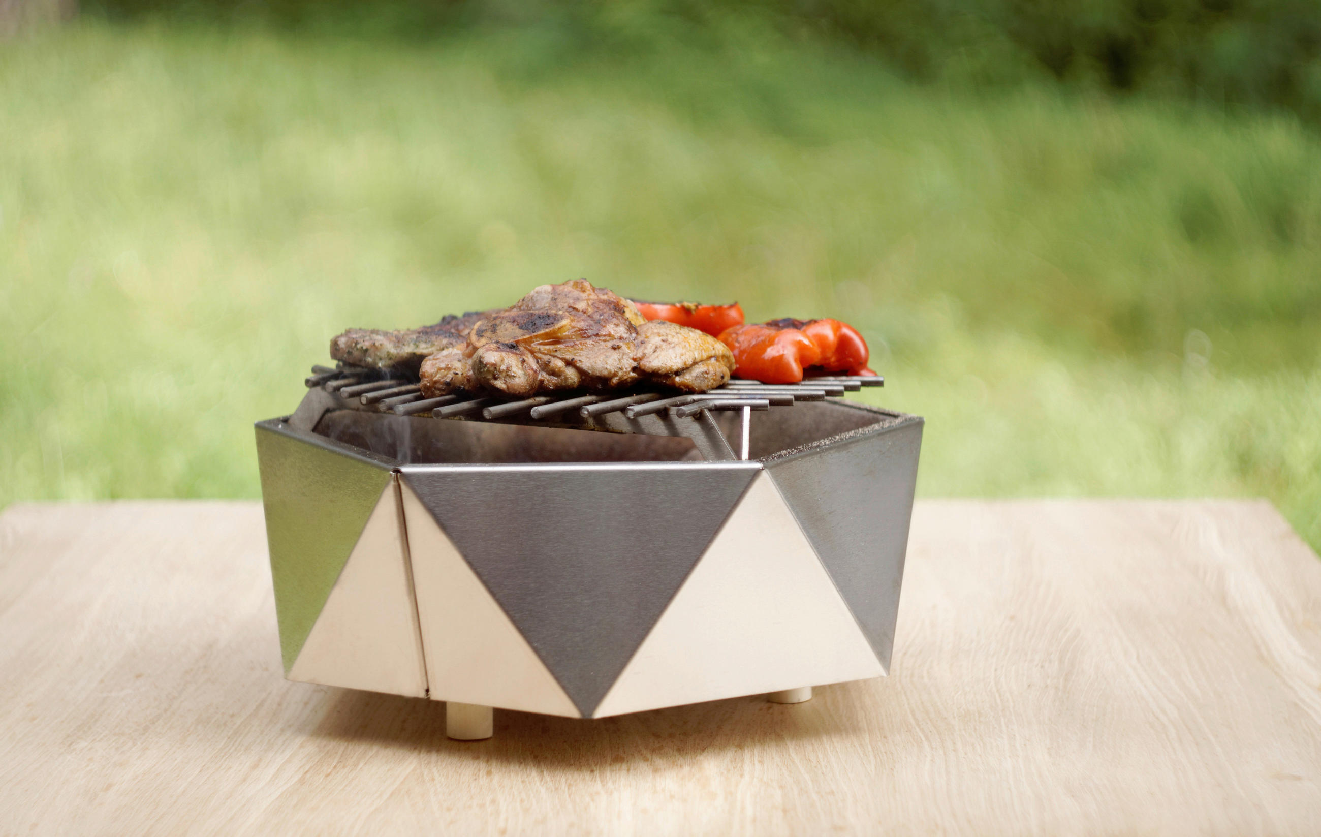TISCHGRILL SVENSKAV TABLATOP GRILL ES 2562  - Edelstahlfarben, Basics, Metall (37/17/37cm) - Ambia Garden