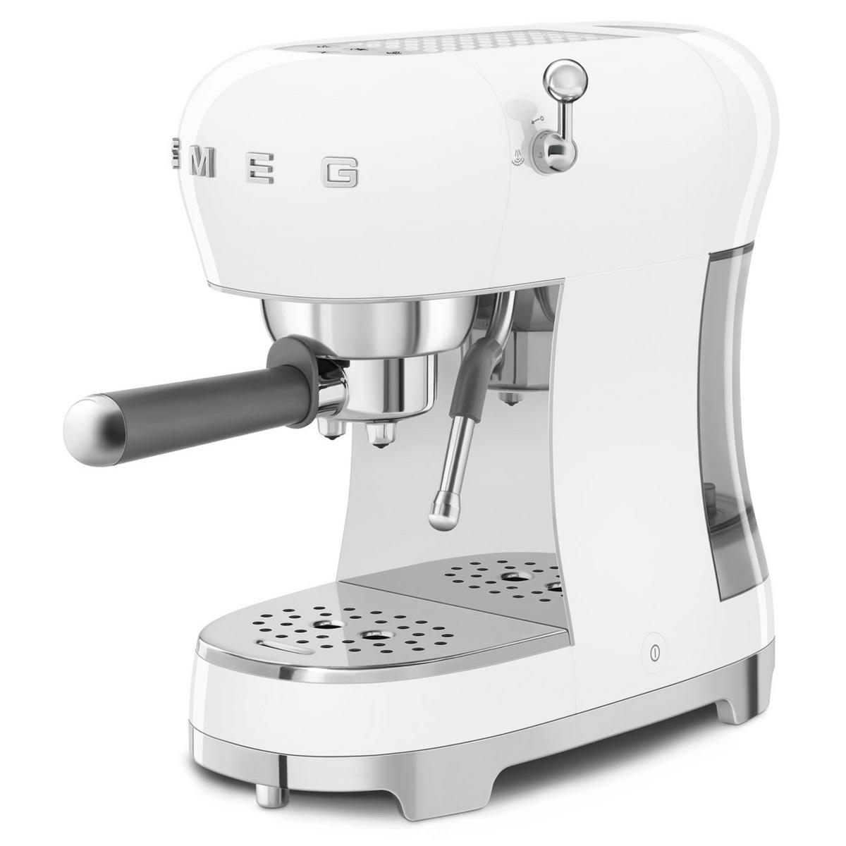 ESPRESSOMASCHINE 50´s Style  - Weiß, Design, Kunststoff/Metall (14,9/33/32,9cm) - SMEG