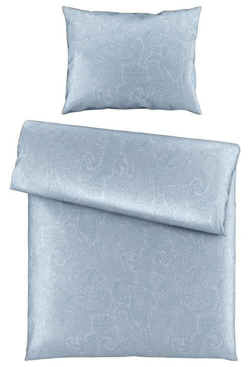 BETTWÄSCHESET Satin 200/210 cm  65 cm/100 cm  - Blau, Konventionell, Textil (200/210cm) - Bio:Vio