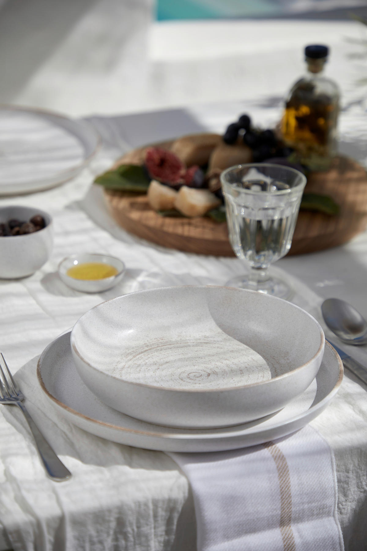 KOMBISERVICE Creme, Weiß VERMONT 12-teilig 4 Personen  - Creme/Weiß, Basics, Keramik - Costa Nova