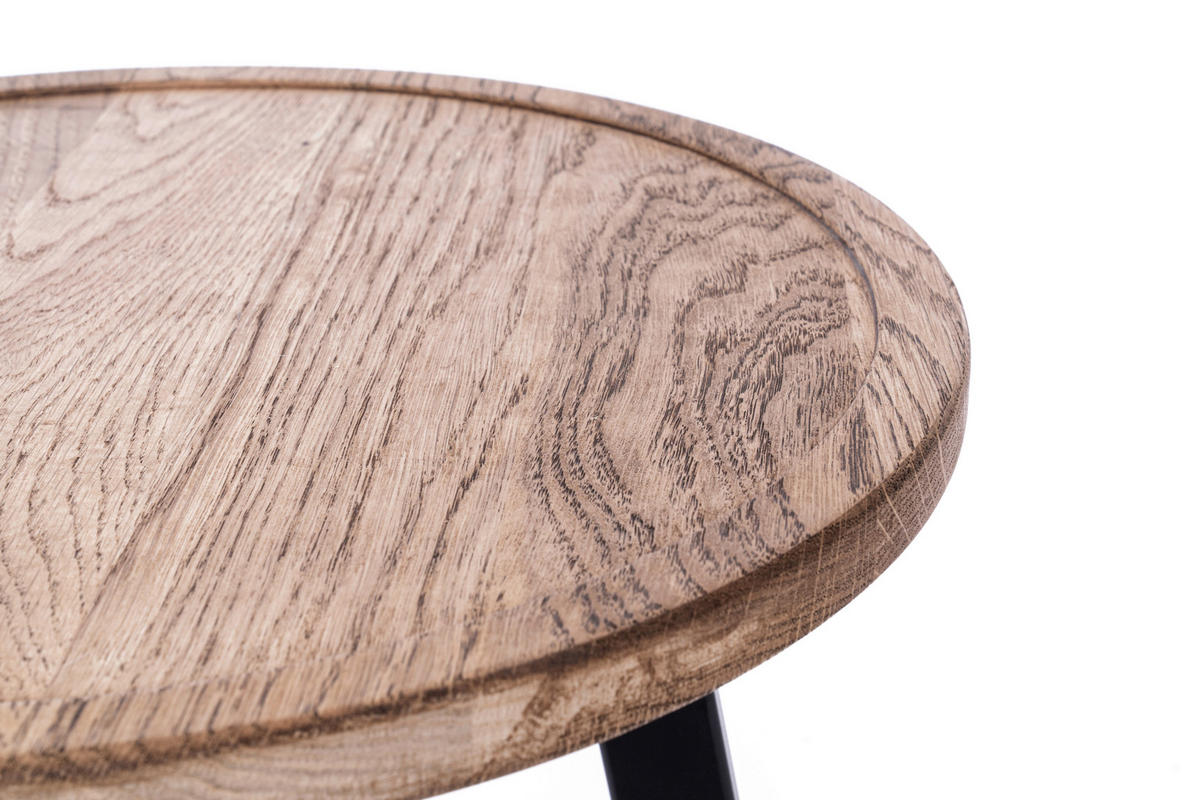 BEISTELLTISCH in Holz 40/40/40 cm  - Eichefarben, Natur, Holz/Metall (40/40/40cm) - Novel