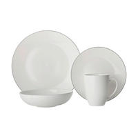 SERVICIU DE MASĂ 16 piese  - alb, Basics, ceramică - Maxwell & Williams