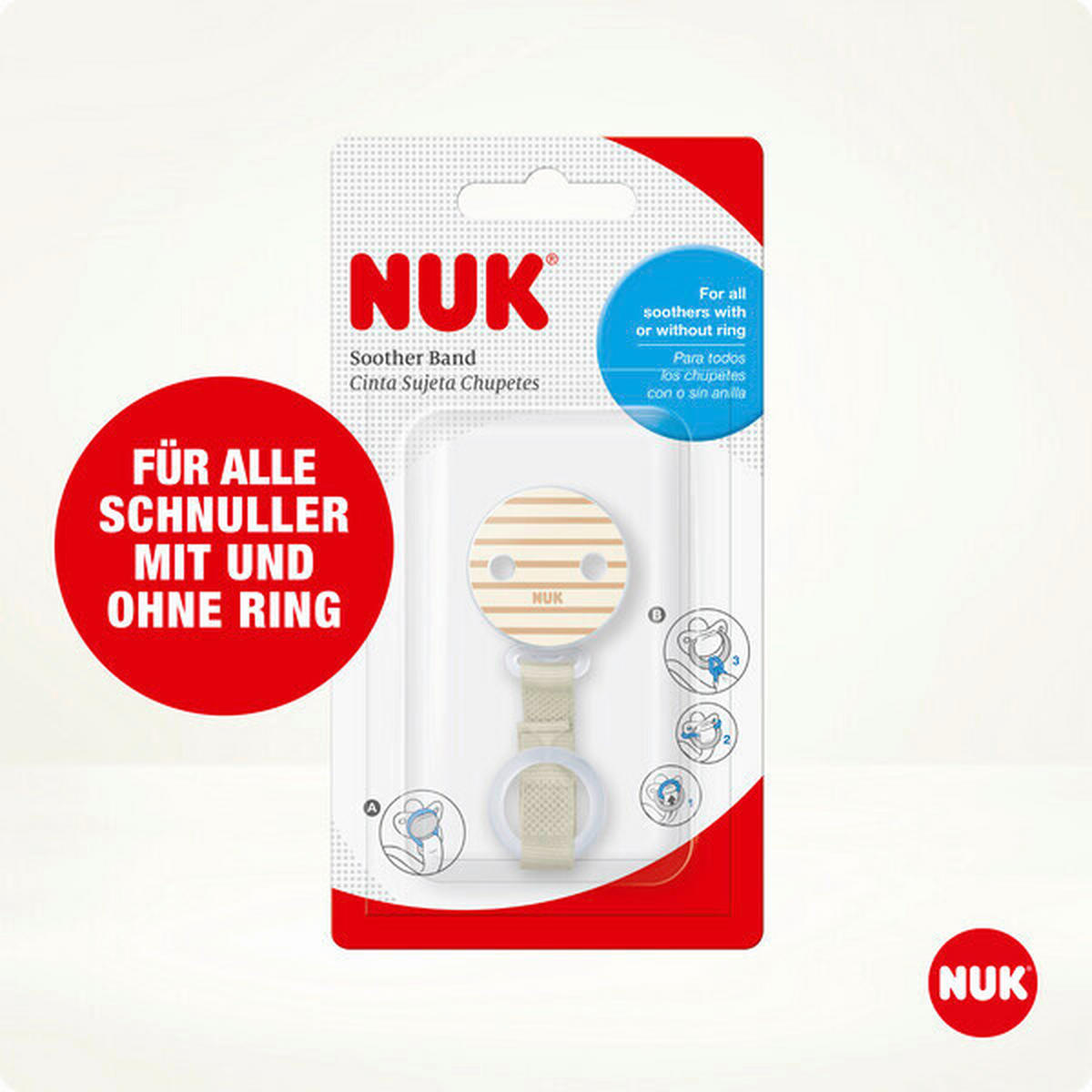 SCHNULLERBAND  - Basics (1,5/9,2/17,3cm) - NUK