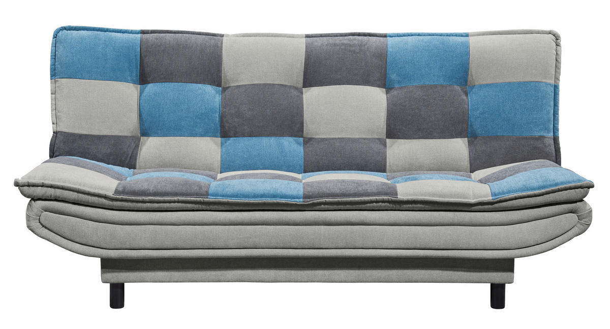 SOFA LEŽAJ plava, boja zemlje, tamnosiva  - tamnosiva/boja zemlje, Osnovno, tekstil/pločasti materijal (188/90/89cm) - MID.YOU
