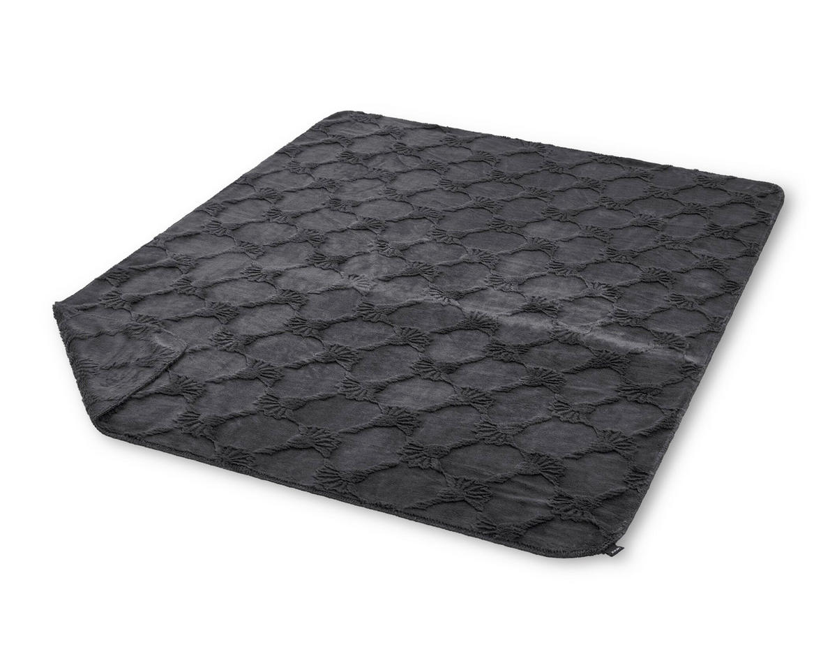 TAGESDECKE - Anthrazit, Design, Textil (200/240cm) - Joop!