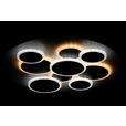 LED-DECKENLEUCHTE 46,8/6 cm - Schwarz/Weiß, Trend, Kunststoff/Metall (46,8/6cm) - Novel