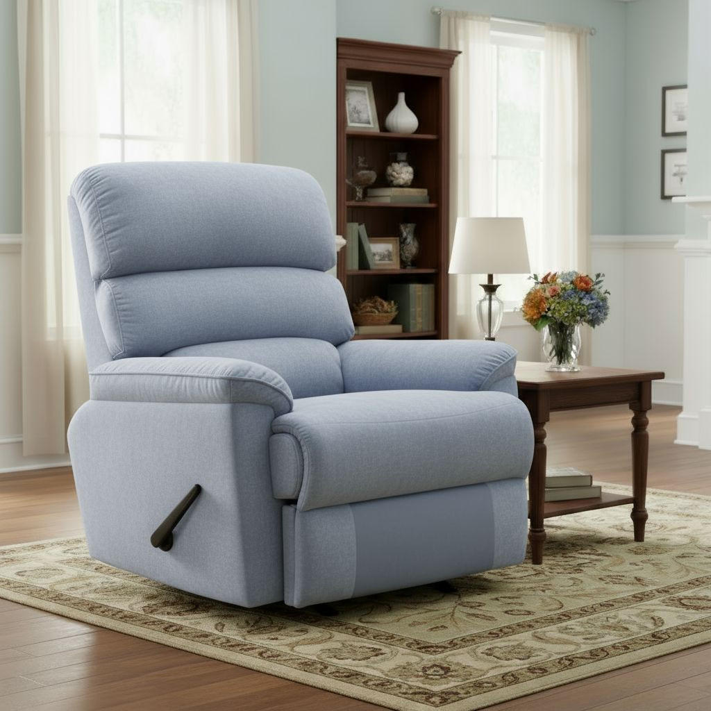 SCHAUKELSTUHL in Samt Blau  - Blau/Schwarz, MODERN, Textil/Metall (90/105/100cm) - MID.YOU