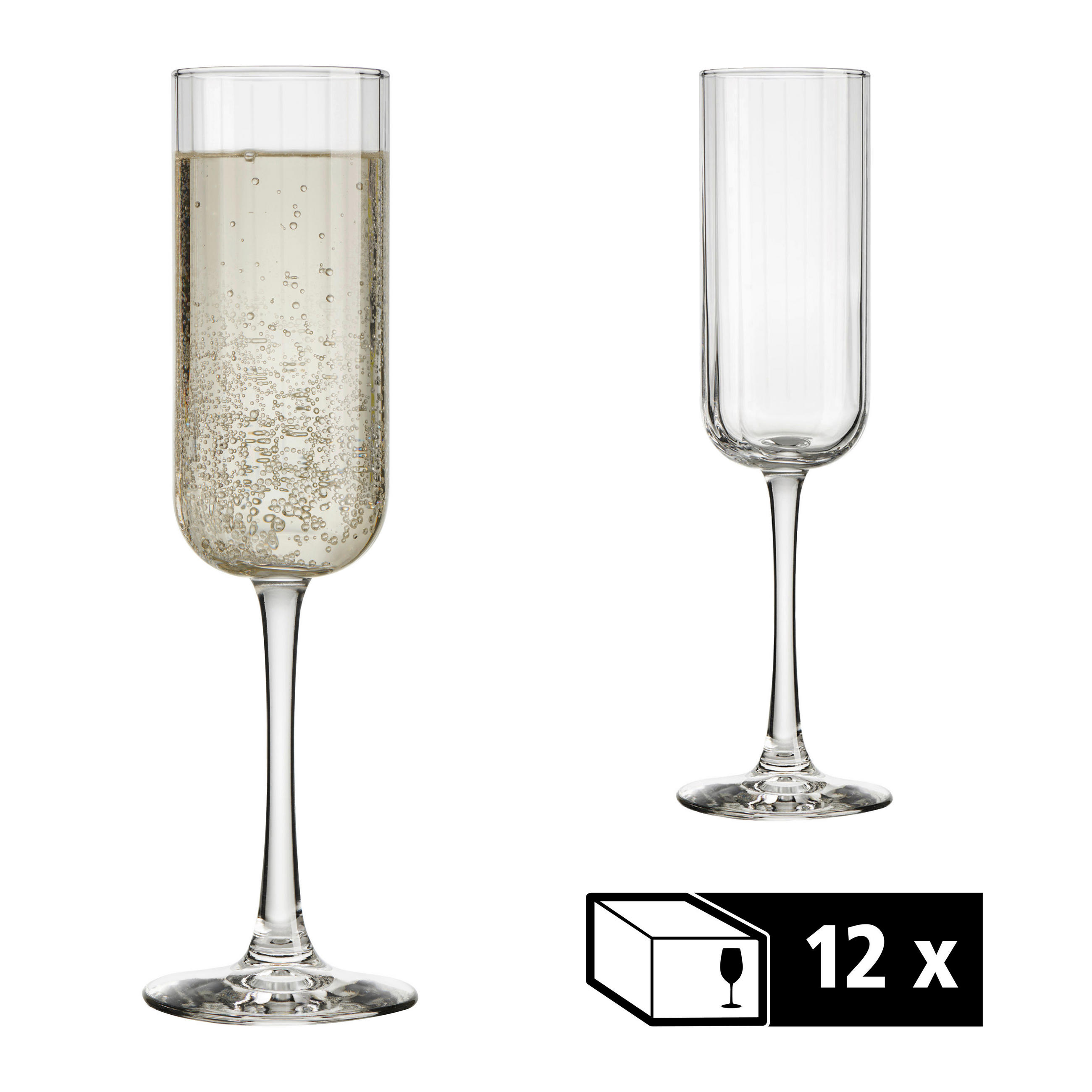 GLÄSERSET LINEAR  12-teilig  - Klar, Basics, Glas (7/23,5cm)