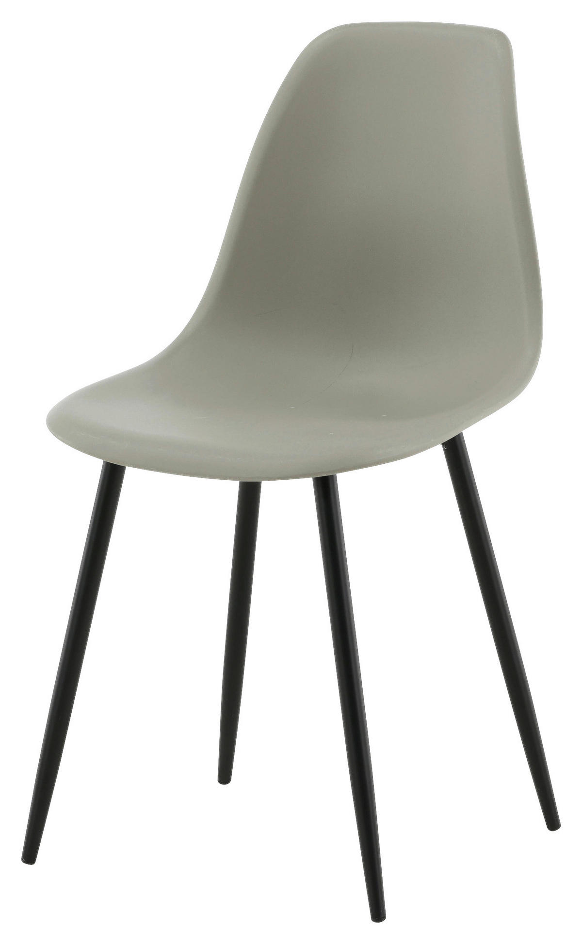 STOLSET 2 styck stål matt  - svart/grå, Design, metall/plast (45,5/81/58cm) - Livetastic