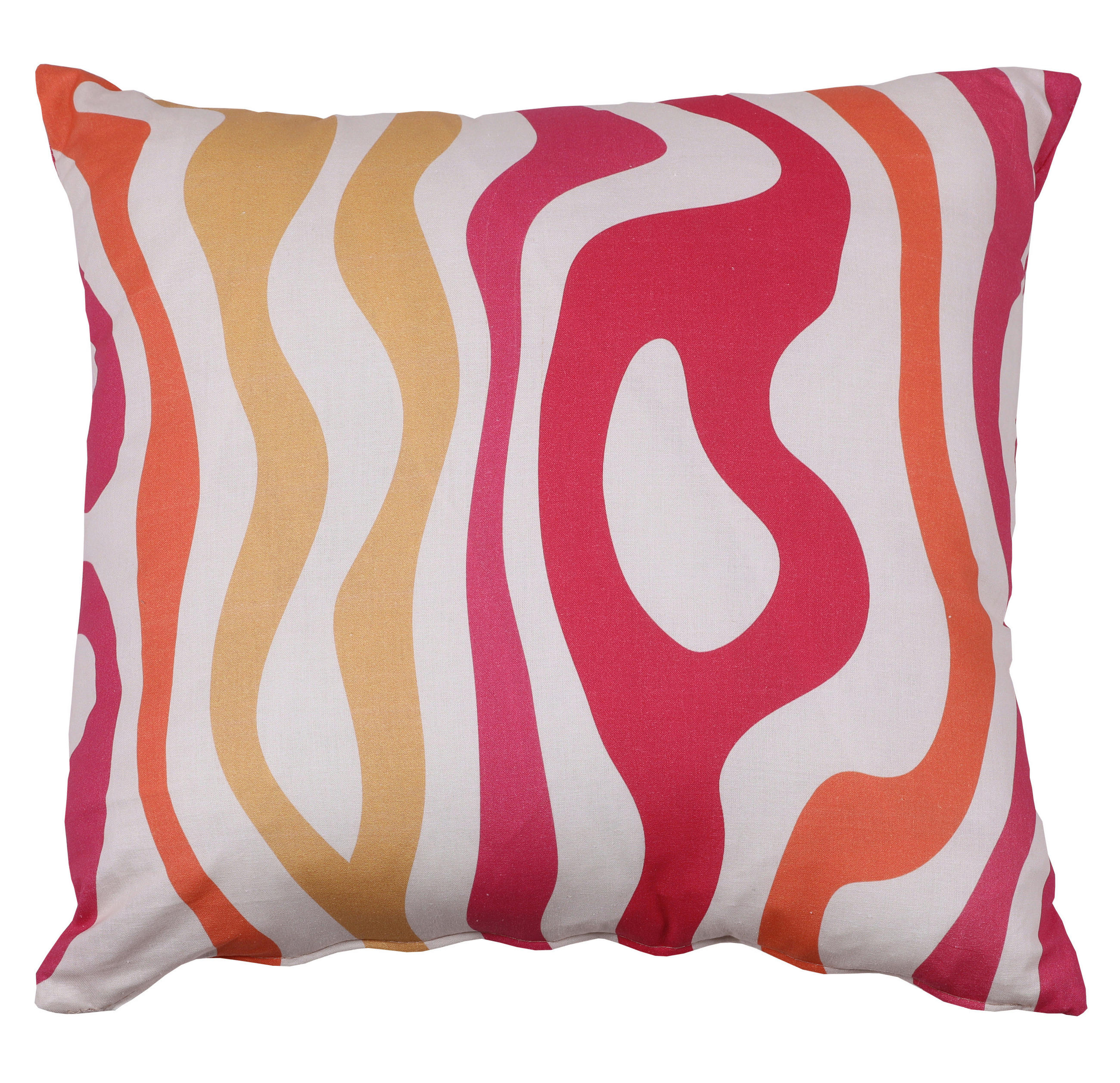 ZIERKISSEN 48/48 cm  - Pink/Naturfarben, Basics, Textil (48/48cm)