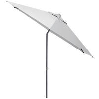 SONNENSCHIRM 230 cm Hellgrau  - Anthrazit/Hellgrau, Basics, Textil/Metall (230cm) - Kettler