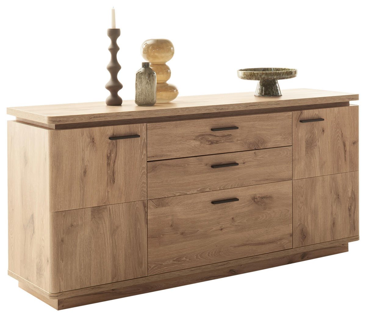 SIDEBOARD Eichefarben  170/81/44 cm  - Eichefarben/Anthrazit, Konventionell, Holzwerkstoff/Metall (170/81/44cm) - Cantus