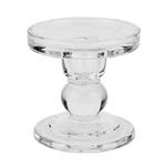 KERZENHALTER - Klar, Basics, Glas (8,5/8,8cm) - Ambia Home