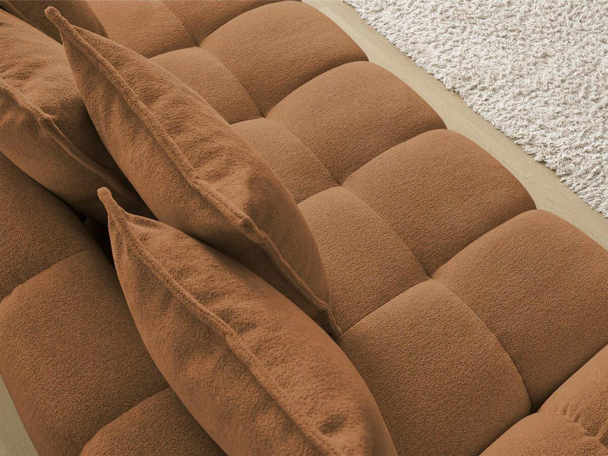 3-SITZER-SOFA EVEREST Flachgewebe Orange  - Schwarz/Orange, MODERN, Kunststoff/Textil (278/90/115cm)