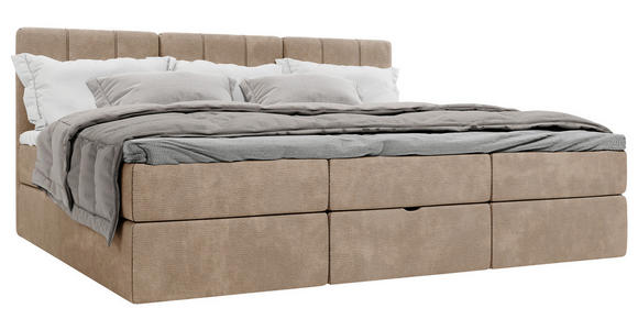 FAMILIENBETT - Schwarz/Braun, Design, Holzwerkstoff/Kunststoff (240/200cm) - Esposa
