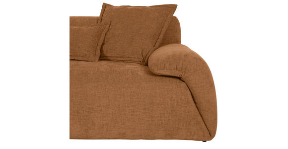 ECKSOFA  in Flachgewebe Rostfarben  174/274 cm  - Rostfarben/Schwarz, KONVENTIONELL, Kunststoff/Textil (174/274cm) - Carryhome