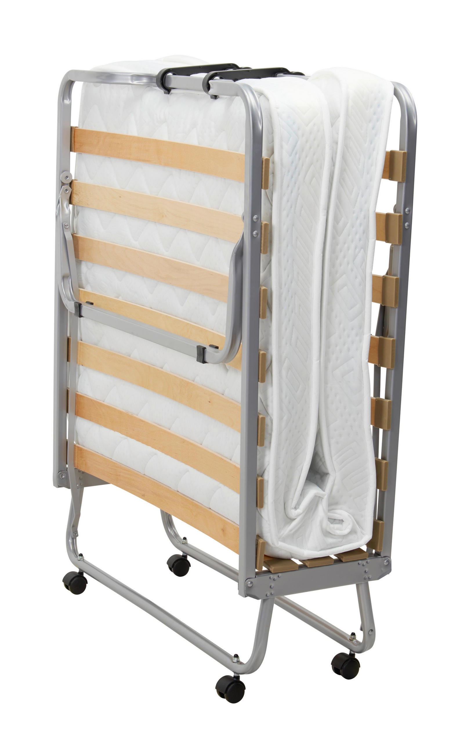 KLAPPBETT 90/200 cm Weiß  - Weiß, Basics, Holz/Textil (90/200cm)