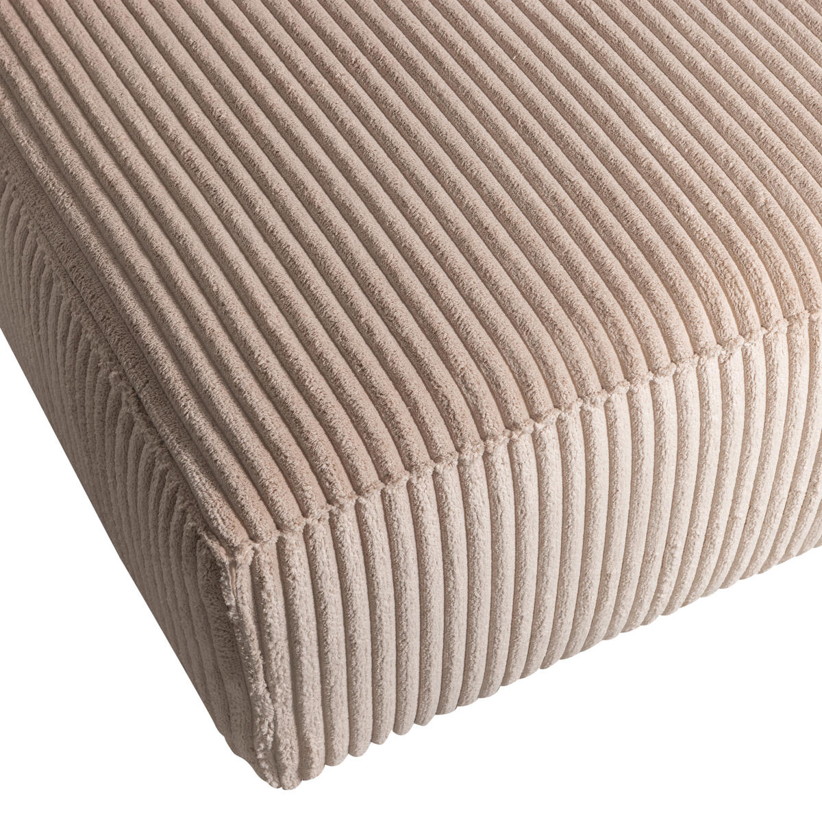 ECKSOFA in Cord Beige  178/254 cm  - Beige/Schwarz, Design, Kunststoff/Textil (178/254cm) - Livetastic