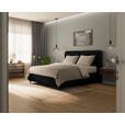 BOXSPRINGBETT 200/200 cm  in Schwarz  - Alufarben/Schwarz, KONVENTIONELL, Textil/Metall (200/200cm) - Dieter Knoll