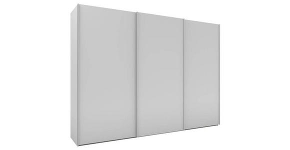 SCHWEBETÜRENSCHRANK 300/223/69 cm 3-türig Grau - Alufarben/Grau, KONVENTIONELL, Holzwerkstoff/Metall (300/223/69cm) - Novel