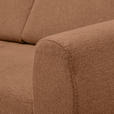 ECKSOFA Terracotta Flachgewebe  - Buchefarben/Terracotta, KONVENTIONELL, Holz/Textil (166/241cm) - Carryhome