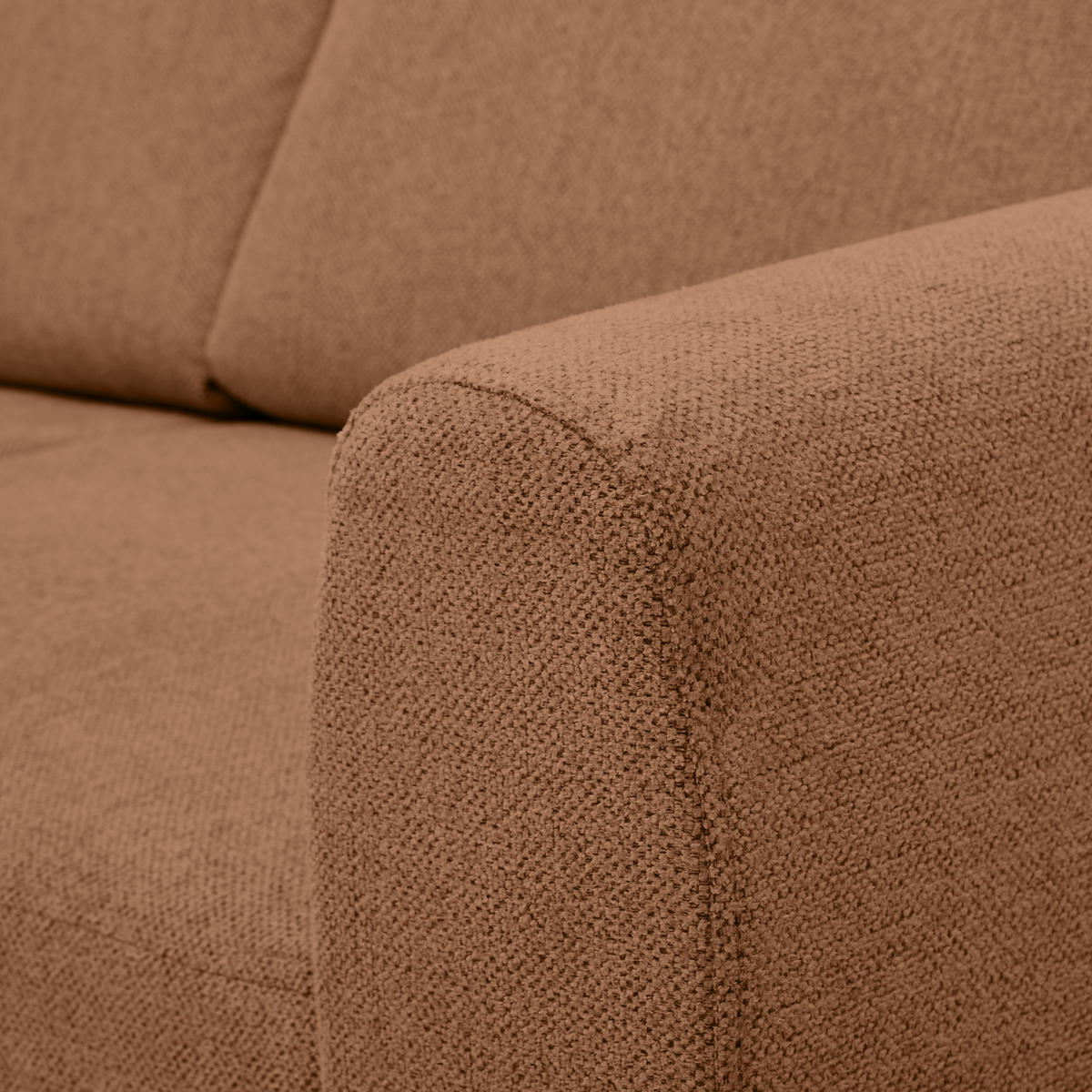 HÖRNSOFFA i flatväv terrakotta  - bokfärgad/terrakotta, Klassisk, trä/textil (166/241cm) - MID.YOU