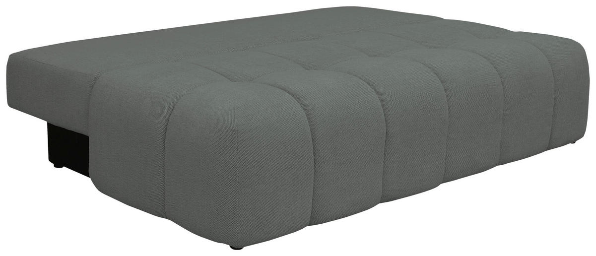 BOXSPRINGSOFA in Chenille Dunkelgrün  - Dunkelgrün/Schwarz, MODERN, Kunststoff/Textil (210/72/105cm) - Cantus