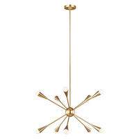 KRONLEUCHTER Jax 70.5/47.7 cm  - Messingfarben, KONVENTIONELL, Glas/Metall (70.5/47.7cm) - Elstead Lighting