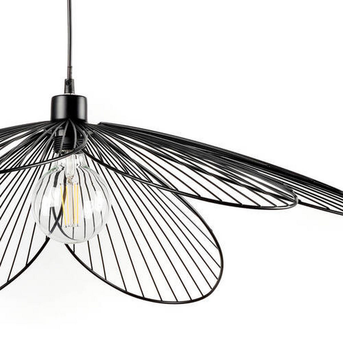 ZÁVĚSNÉ SVÍTIDLO, 83/107 cm  - černá, Design, kov (83/107cm)
