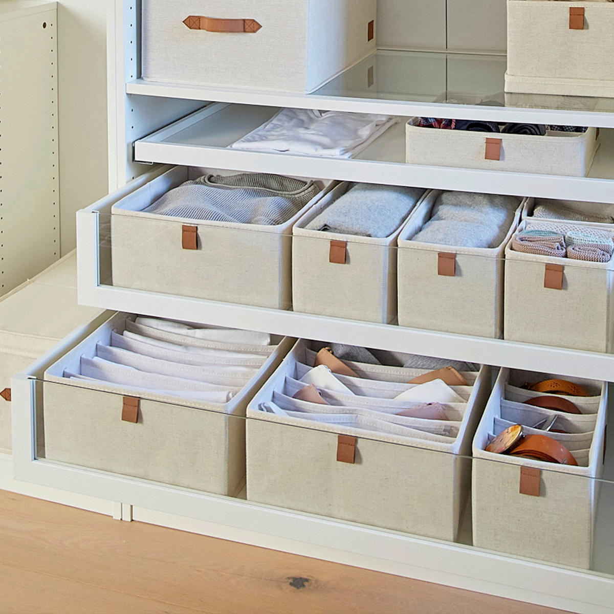 ORGANIZER  - Beige, Basics, Karton/Textil (30/30/15cm) - Store It