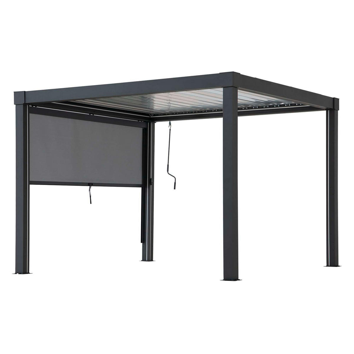 PAVILLON-ROLLO   - Grau, Basics, Textil/Metall (272/180cm) - Modante