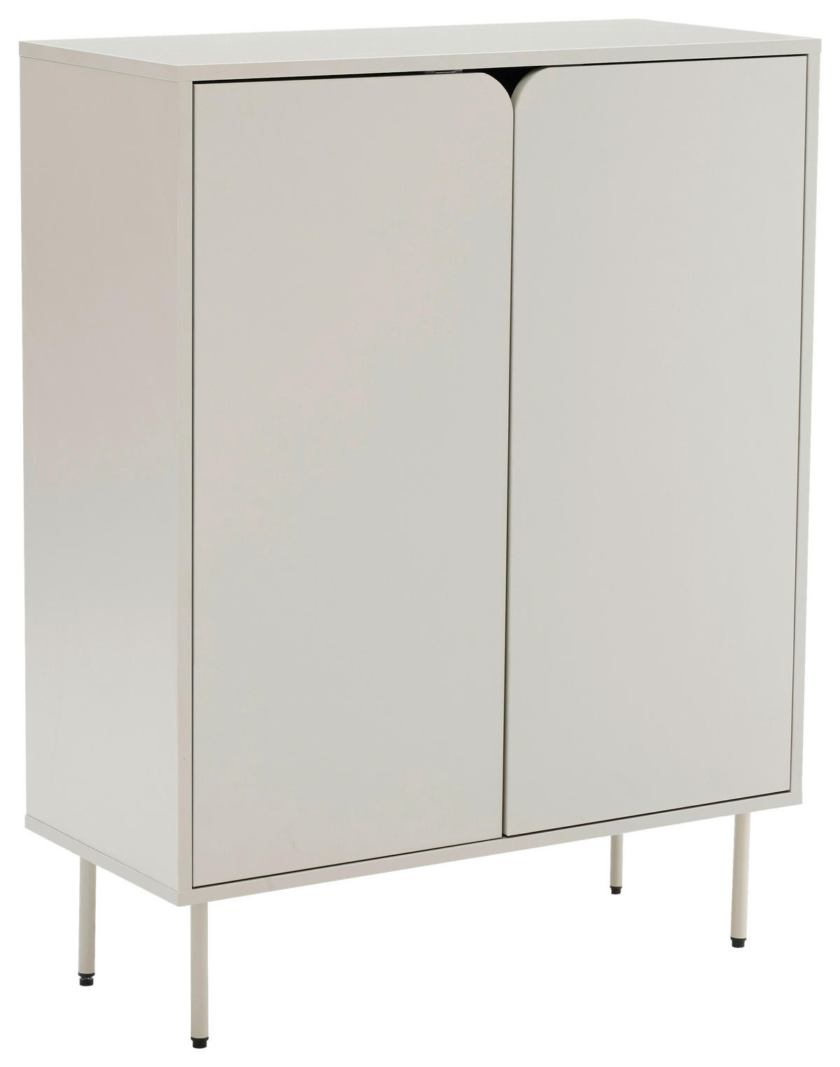 HIGHBOARD  in 80/103/35 cm  - Seidengrau, Design, Holzwerkstoff/Metall (80/103/35cm) - Xora