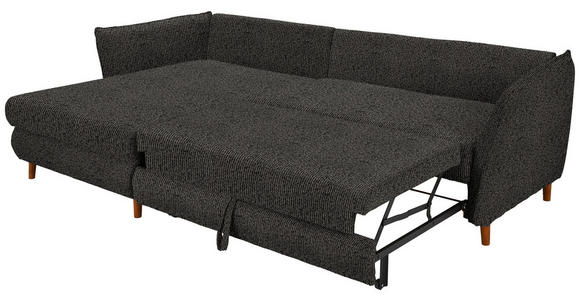 ECKSOFA in Bouclé Anthrazit  - Eichefarben/Anthrazit, KONVENTIONELL, Holz/Textil (284/162cm) - Carryhome