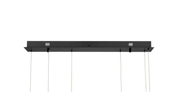 LED-HÄNGELEUCHTE 95/15/120 cm  - Goldfarben/Schwarz, Design, Kunststoff/Metall (95/15/120cm) - Dieter Knoll