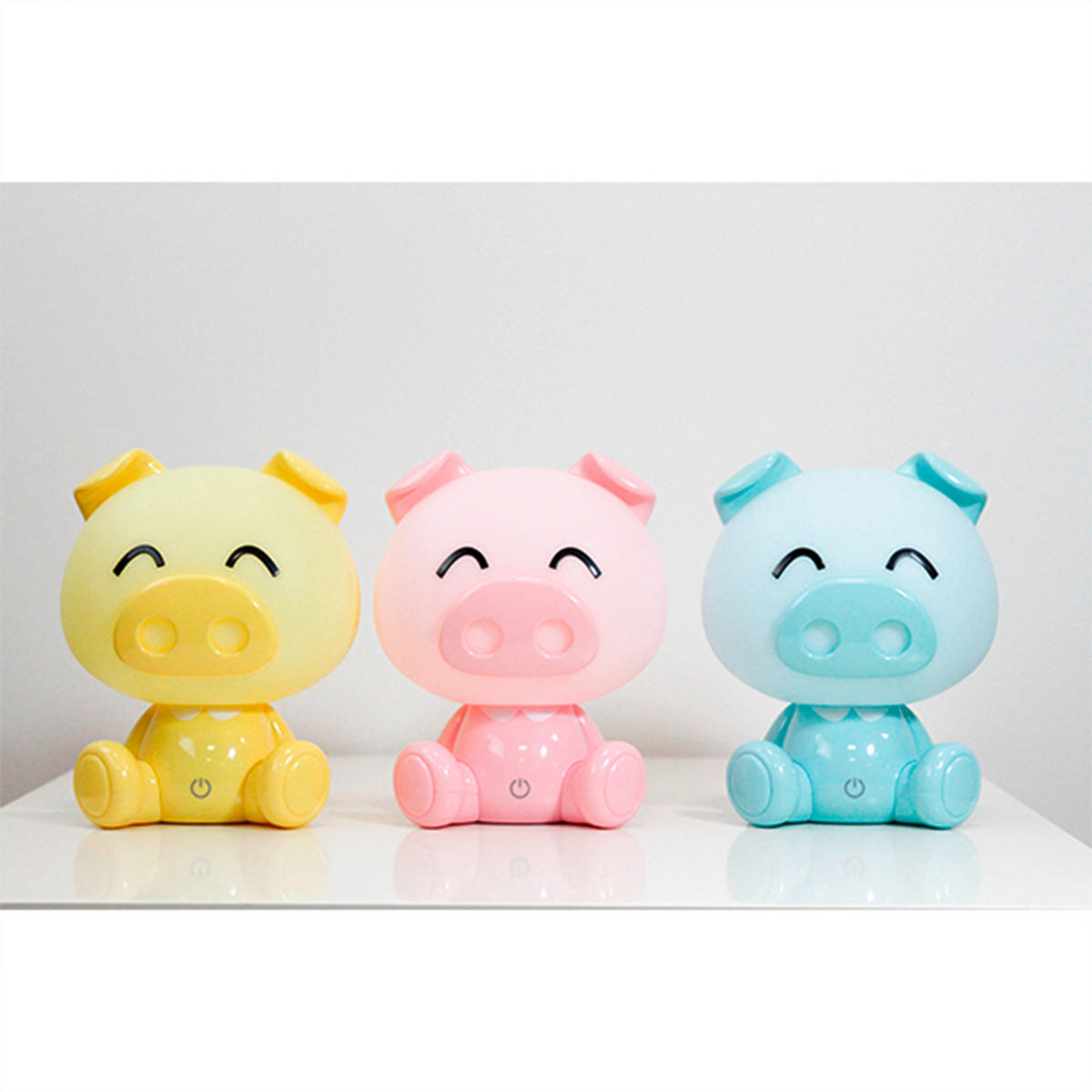KINDERTISCHLEUCHTE 15/15/19 cm   - Pink, Basics, Kunststoff (15/15/19cm)