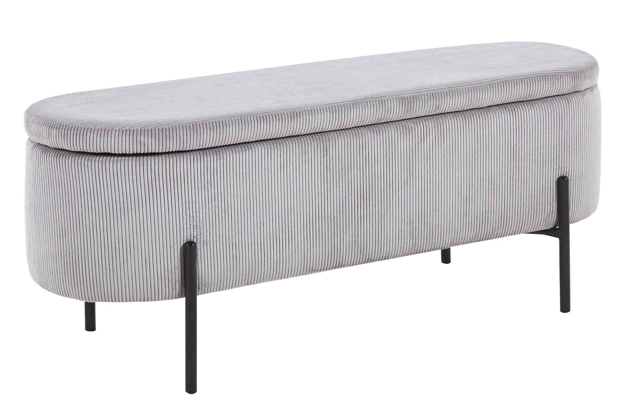 Livetastic Truhenbank Hellgrau 110x44x40 cm