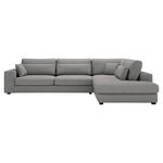 ECKSOFA in Cord Grau  - Schwarz/Grau, KONVENTIONELL, Kunststoff/Textil (314/250cm) - Carryhome