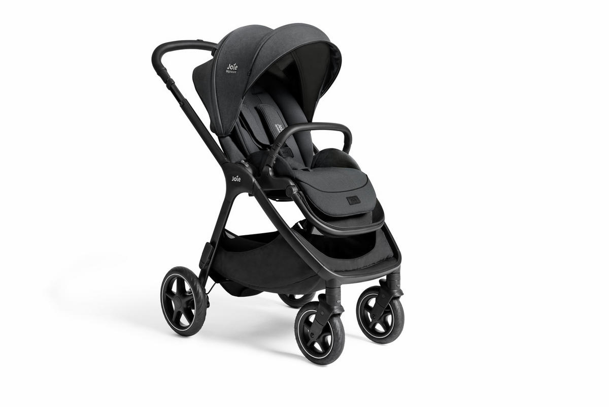 KOMBIKINDERWAGEN  Finiti 2in1  Ebony  - Dunkelgrau/Schwarz, Basics, Textil/Metall (60/109/87cm) - JOIE SIGNATURE