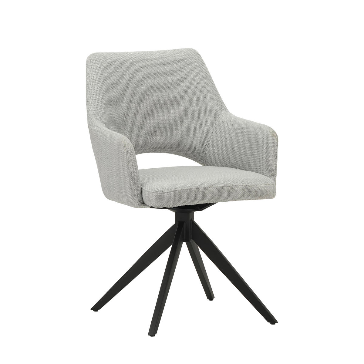 ŽIDLE, šedá - šedá/černá, Moderní, kov/textil (54,5/85/61,5cm) - MID.YOU