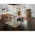 ESSTISCH in Holz, Metall 140/90/76 cm - Schwarz/Akaziefarben, Design, Holz/Metall (140/90/76cm) - Landscape
