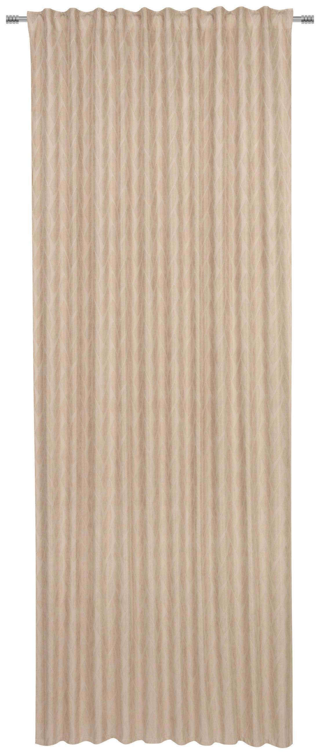 FERTIGVORHANG blickdicht  - Beige, Konventionell, Textil (140/260cm) - Dieter Knoll