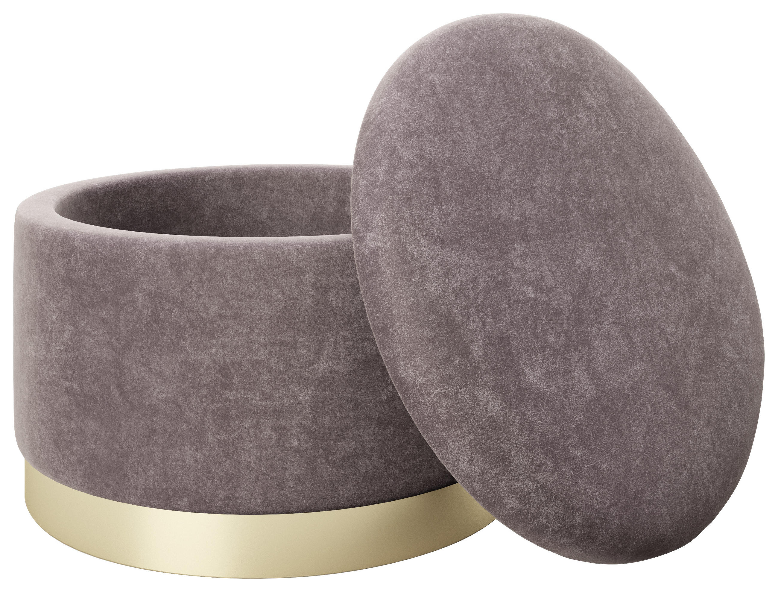 HOCKER in Textil Rosa  - Rosa, LIFESTYLE, Textil (55/35/55cm) - Playboy