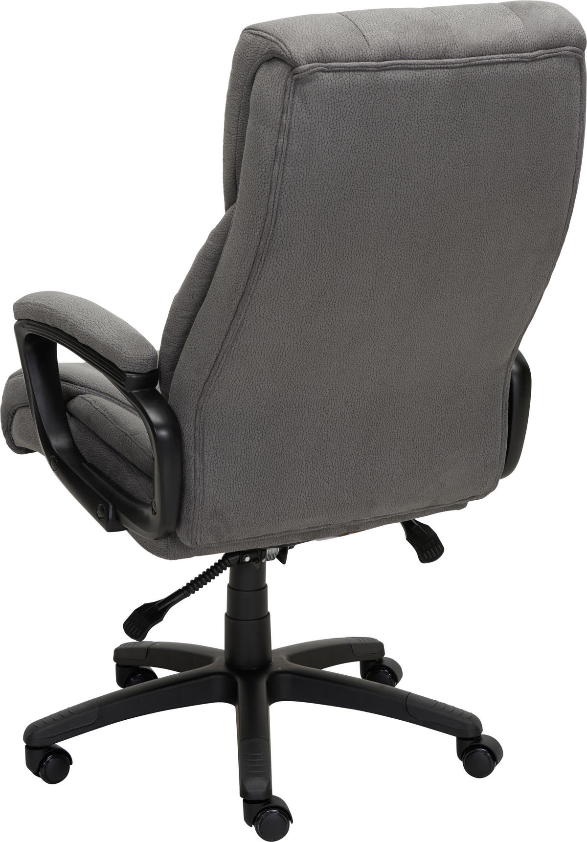 KANCELÁRSKE KRESLO, mikrovlákno, sivá, čierna - čierna/sivá, Konventionell, textil/plast (68/111-119/78cm) - Novel