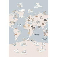 KINDERTEPPICH Living Zoonia 160/230 cm  in Creme, Multicolor, Pastellblau  - Pastellblau/Multicolor, Trend, Kunststoff/Textil (160/230cm) - Lindorug